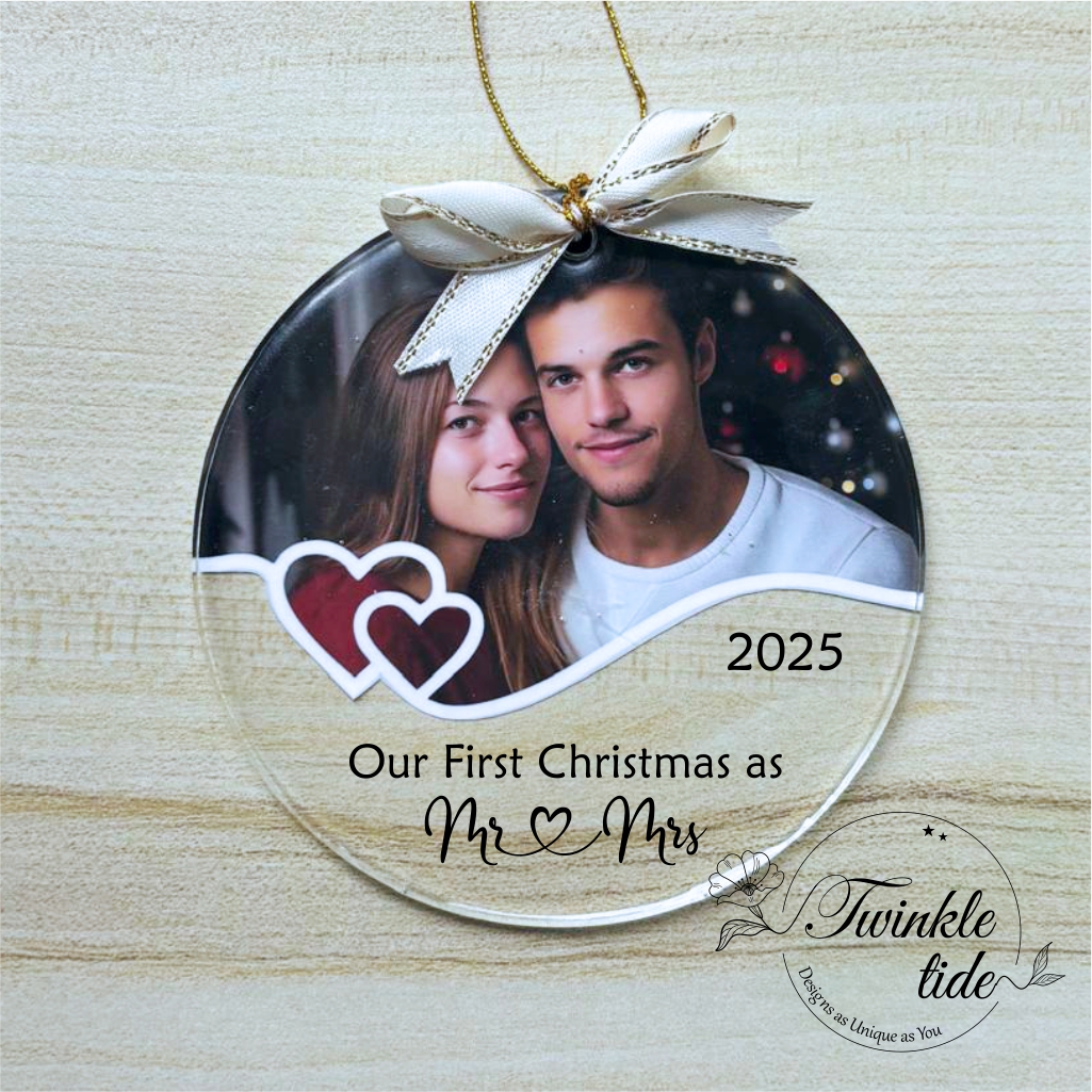 First Christmas as Mr & Mrs - Resin Product
